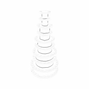 Colonnes en plexiglass – Boîte Rouge