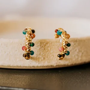 Créoles Amira - Multi-pierres - Petites