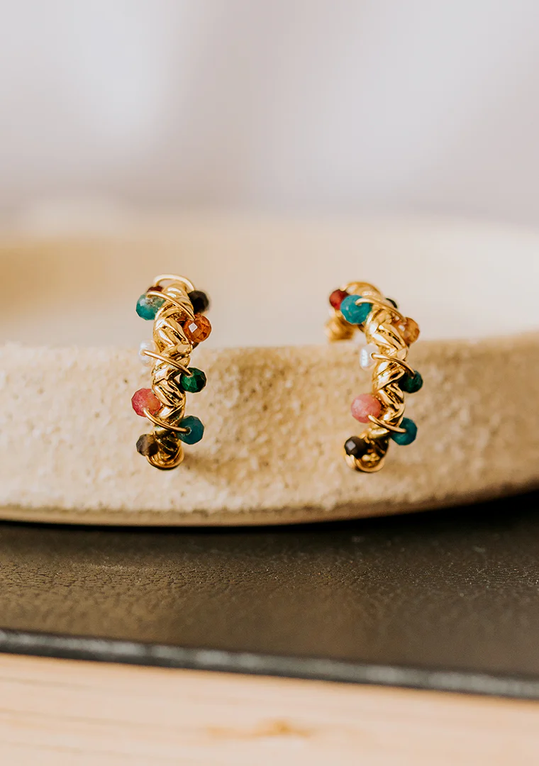 Créoles Amira - Multi-pierres - Petites