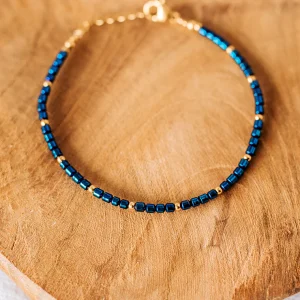 Bracelet Alya - Hématites bleues