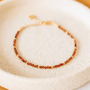 Bracelet Alya - Grenat Ocre