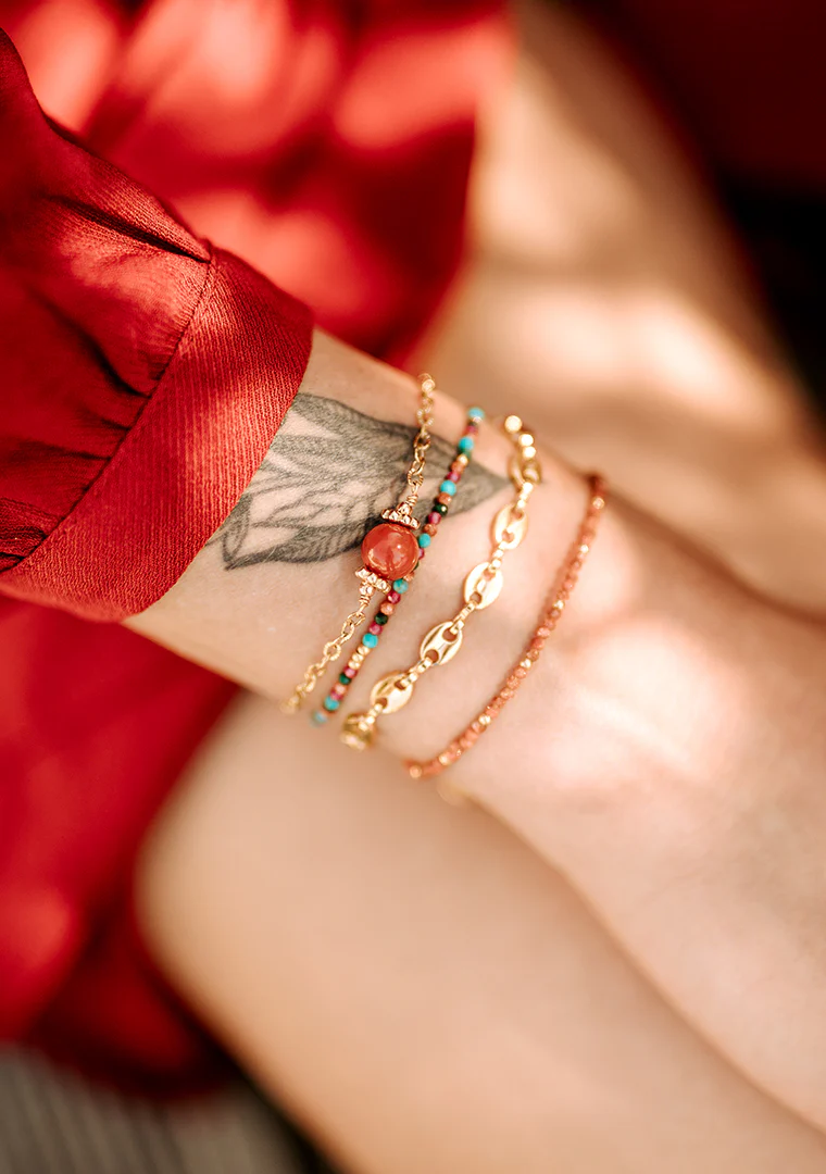 Bracelet Osiris - Jaspe rouge – Image 3