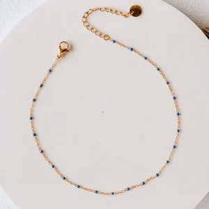 Chaine de cheville Erica - Bleu clair