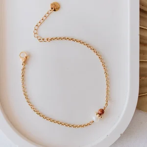 Bracelet Tisha - Pierre de soleil & Perle d’eau douce