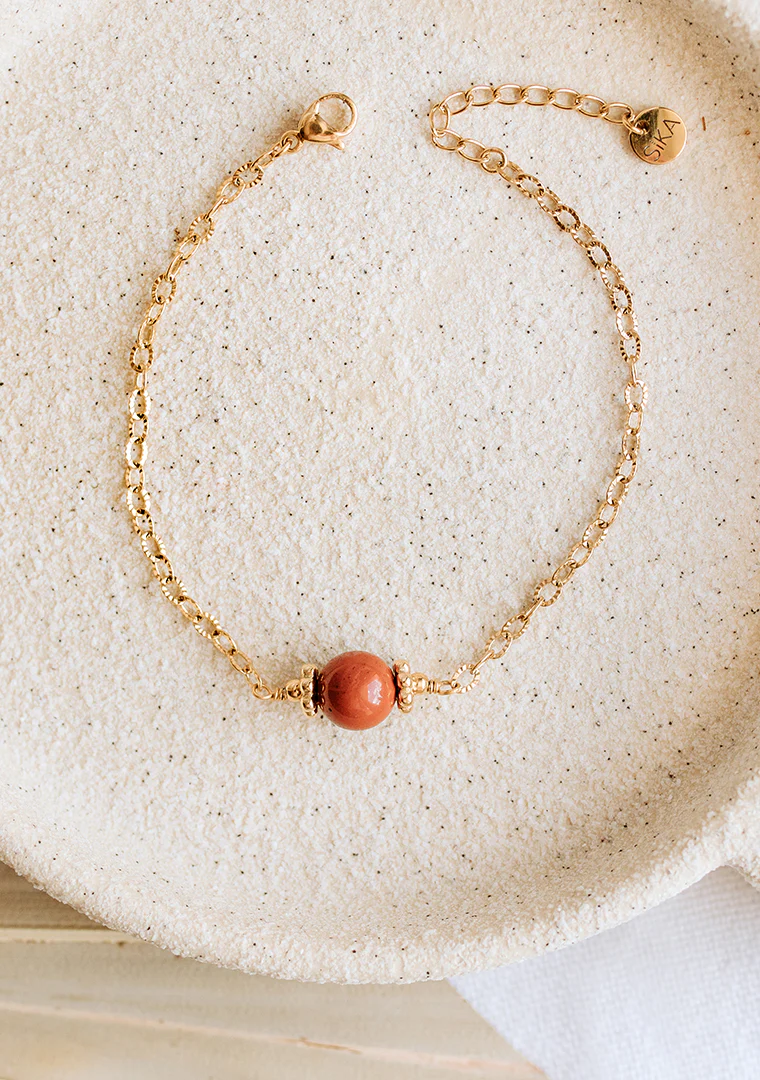 Bracelet Osiris - Jaspe rouge – Image 4