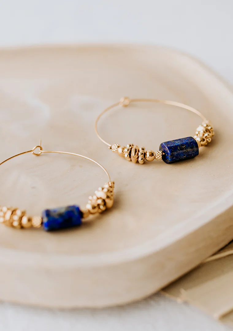 Créoles Alessia - Lapis-Lazuli – Image 3