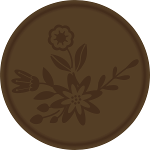 Tampon en métal Fleurs