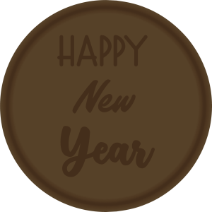 Tampon en métal Happy New Year