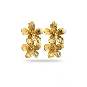Boucles d&rsquo;oreilles pendantes BORA BORA – Doré