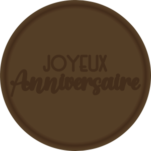 Tampon en métal Joyeux Anniversaire