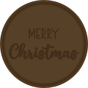 Tampon en métal Merry Christmas