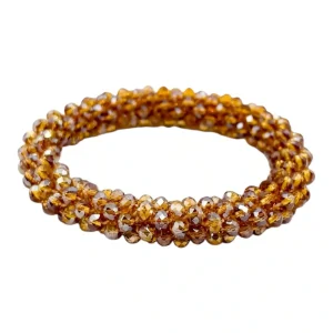 Bracelet chouchou FANNY – Ocre