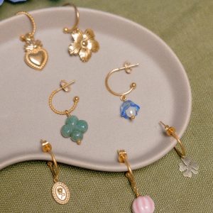 Mini créoles Renaissance - Multi-pierres