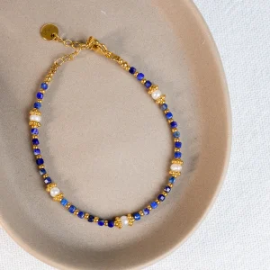 Bracelet Thiziri - Lapis-Lazuli & Perles d’eau douce