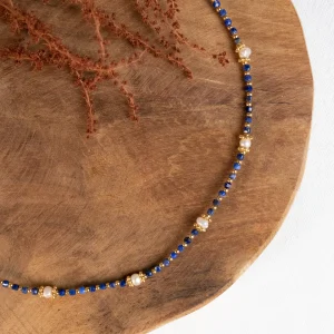 Collier Thiziri - Lapis-Lazuli & Perles d’eau douce