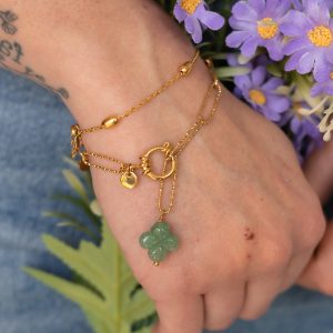 Bracelet Clover - Aventurine