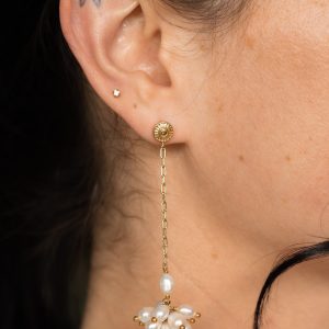 Boucles Camélia - Perles d'eau douce