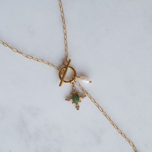 Collier Mahaut - Agate verte