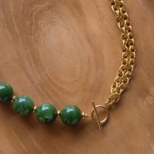 Collier Billie - Vert kaki