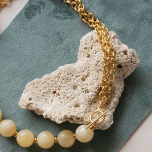 Collier Billie - Jaune beurre