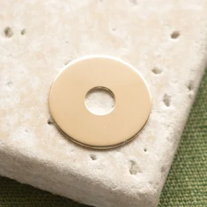 Médaille à graver Béatrice - Plaqué or - 20mm