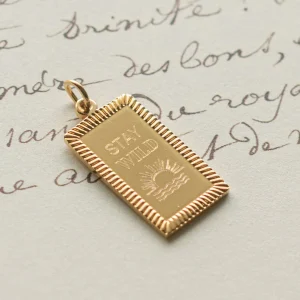 Médaille à graver Constance - Plaqué or