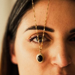 Collier Ciaran - Obsidienne