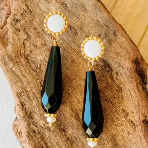 Boucles Suzon - Multi-pierres noires