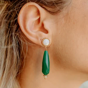 Boucles Suzon - Multi-pierres vertes