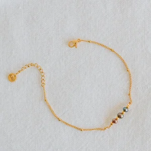 Bracelet Elsa - Perles d’eau douce grises