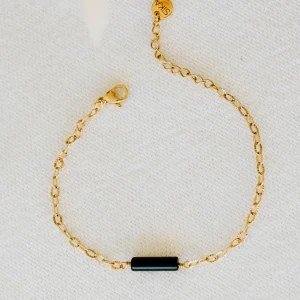 Bracelet Isa - Agate noire