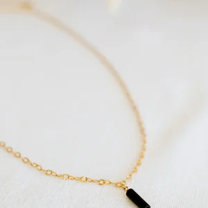 Collier Isa - Agate noire