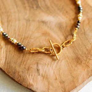 Collier Meryem - Perles d’eau douce grises