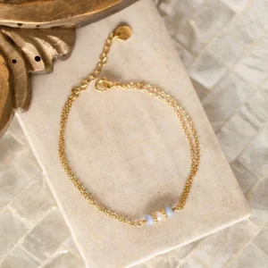 Bracelet Luana - Agates & Perle d’eau douce