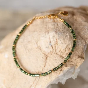 Bracelet Alya - Hématites kaki