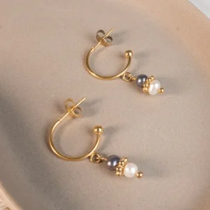 Mini créoles Tisha - Perles d’eau douce