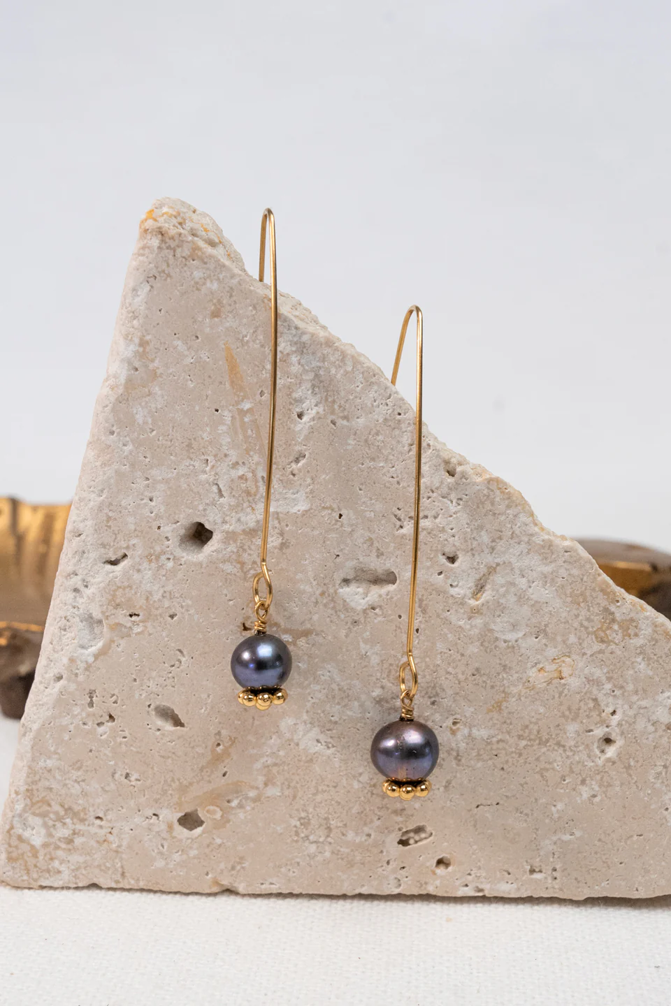 Boucles Osiris - Perle d’eau douce grise