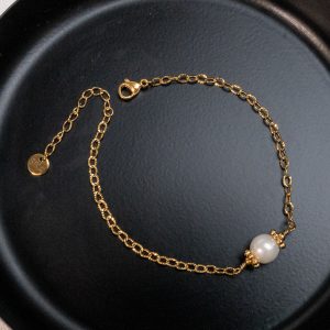 Bracelet Osiris - Perle d’eau douce blanche