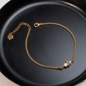 Bracelet Tisha - Zircon & Perle d’eau douce