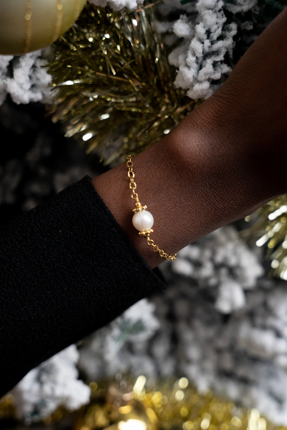 Bracelet Osiris - Perle d’eau douce blanche – Image 2