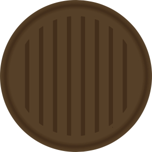 Tampon en métal Traits ronds