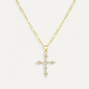 Collier Croix avec Strass